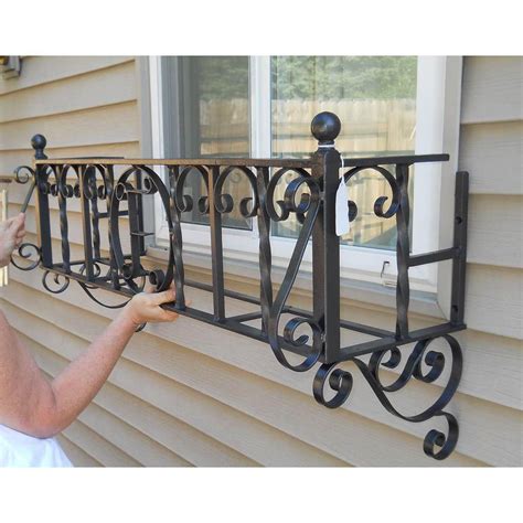 vintage metal window boxes|window boxes for metal railings.